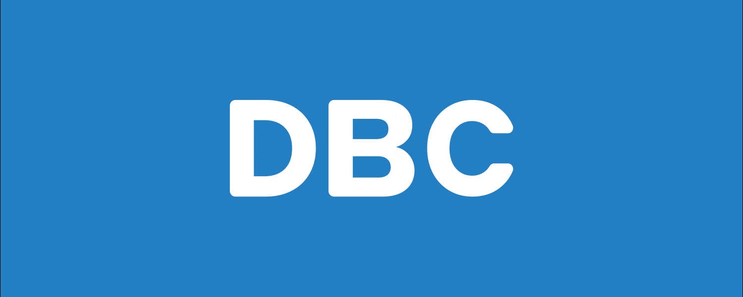 Transformação da logomarca DBC